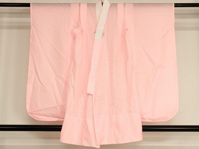 平和屋着物[]七五三　女の子　７歳　祝着　四つ身　長襦袢（単衣）セット　花手毬文　暈し染め　金彩　逸品　AABI2657ja