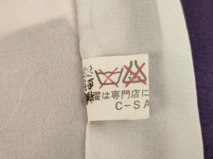 平和屋着物[]七五三　女の子　７歳　祝着　四つ身　長襦袢（単衣）セット　花蝶文　兎　金銀彩　AABI2669ja
