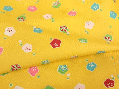 平和屋着物[]七五三　女の子　３歳　祝着　三つ身　長襦袢・被布セット　舞梅文　AABI2709ja