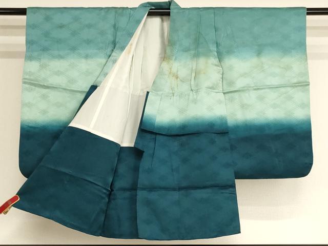 平和屋着物[]七五三　男の子　3歳　祝着　菱地紋　暈し染め　逸品　AABI2719ja