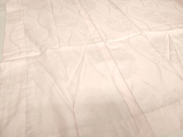 平和屋着物∵子供　女の子　長襦袢　無双仕立て　立涌花丸地紋　薄桜色　洗える着物　AABI2724ja
