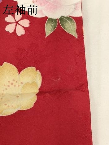 平和屋着物[]七五三　女の子　３歳　祝着　三つ身　花蝶文　AABI2752ja