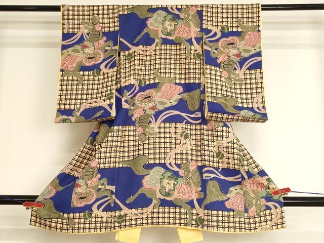 平和屋着物[]お宮参り　男の子　祝着　産着　初着　のしめ　騎馬文　逸品　AABI2770ja