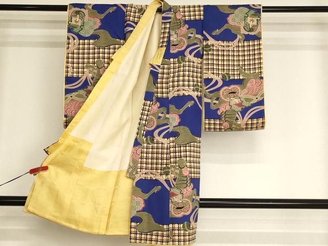 平和屋着物[]お宮参り　男の子　祝着　産着　初着　のしめ　騎馬文　逸品　AABI2770ja
