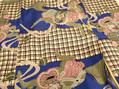 平和屋着物[]お宮参り　男の子　祝着　産着　初着　のしめ　騎馬文　逸品　AABI2770ja
