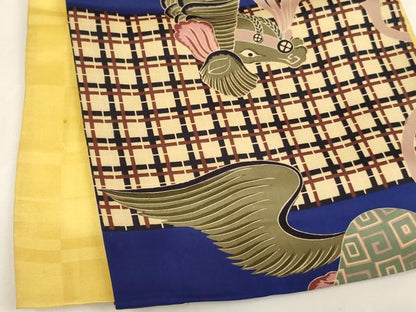 平和屋着物[]お宮参り　男の子　祝着　産着　初着　のしめ　騎馬文　逸品　AABI2770ja