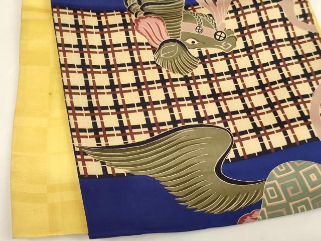 平和屋着物[]お宮参り　男の子　祝着　産着　初着　のしめ　騎馬文　逸品　AABI2770ja