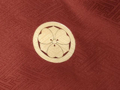 平和屋着物[]お宮参り　男の子　祝着　産着　初着　のしめ　駒刺繍　鷹　松　金糸　金彩　逸品　AABI2773ja
