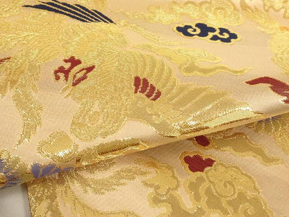 平和屋本店▼打敷 内敷 2点セット 三角 金襴 鳳凰文 法衣 寺院 仏具 仏教 僧侶 神職 装束 未使用 AABI2804ja