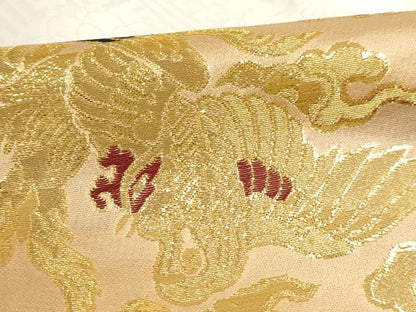 平和屋本店▼打敷 内敷 2点セット 三角 金襴 鳳凰文 法衣 寺院 仏具 仏教 僧侶 神職 装束 未使用 AABI2804ja