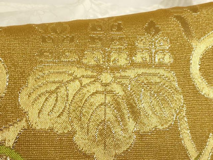 平和屋本店▼打敷　内敷　2点セット　三角　金襴　五七の桐　下り藤　法衣　寺院　仏具　仏教　僧侶　神職　装束　AABI2805ja