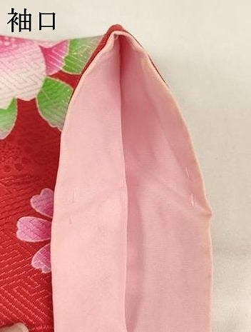 平和屋着物[]七五三　女の子　７歳　祝着　四つ身　花手毬文　金彩　洗える着物　AABI2839ja