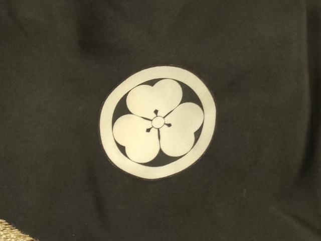 平和屋着物[]七五三　男の子　５歳　祝着・長襦袢（袷）セット　一つ身　刺繍　鷹　松　金銀糸　金彩　逸品　AABI2846ja