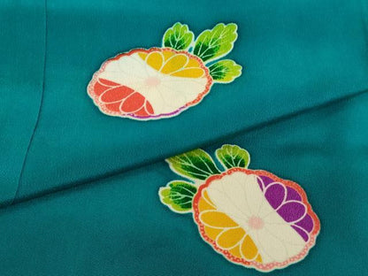平和屋着物[]子供 男の子 長襦袢 単衣 舞菊文 逸品 AABI2852ja