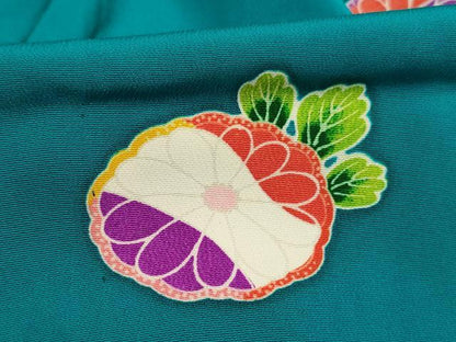 平和屋着物[]子供 男の子 長襦袢 単衣 舞菊文 逸品 AABI2852ja