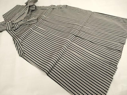平和屋着物[]七五三　男の子　５歳　行灯袴　縞　逸品　AABI2854ja