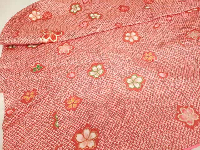 平和屋着物[]七五三 女の子 ３歳 祝着 三つ身 長襦袢（単衣・半衿刺繍）・被布セット 桜手毬文 暈し染め 金彩 AABI2861ja