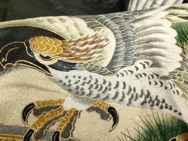平和屋着物[]七五三 男の子 ５歳 祝着・羽織セット 鷹 風景絵巻松文 暈し染め 金彩 AABI2877ja