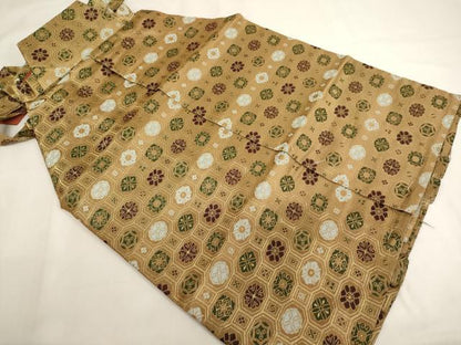 平和屋着物[]七五三　男の子　行灯袴・小物セット　蜀江花文　金糸　逸品　AABI2885ja