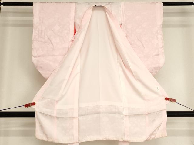 平和屋着物∵子供　女の子　長襦袢　袷　舞菊地紋　薄桜色　AABI2897ja