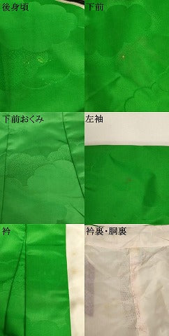 平和屋着物[]七五三　女の子　７歳　祝着　四つ身　駒刺繍　亀甲花文　金彩　洗える着物　AABI2905ja