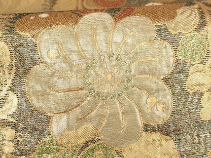 平和屋着物∵女の子　子供　全通柄袋帯　辻が花　金糸　逸品　AABI2918ja