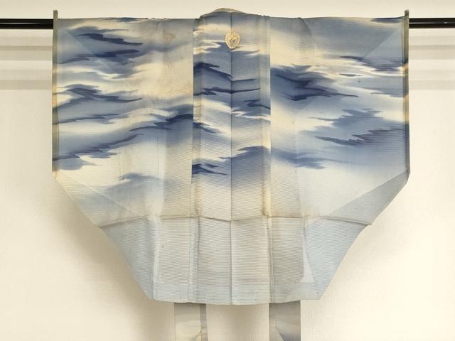 平和屋本店▼夏物　法衣　裃　肩衣　絽　霞文　暈し染め　時代劇　狂言　舞台衣装　装束　侍　奉行　寺院　仏具　仏教　僧侶　AABI2943ja