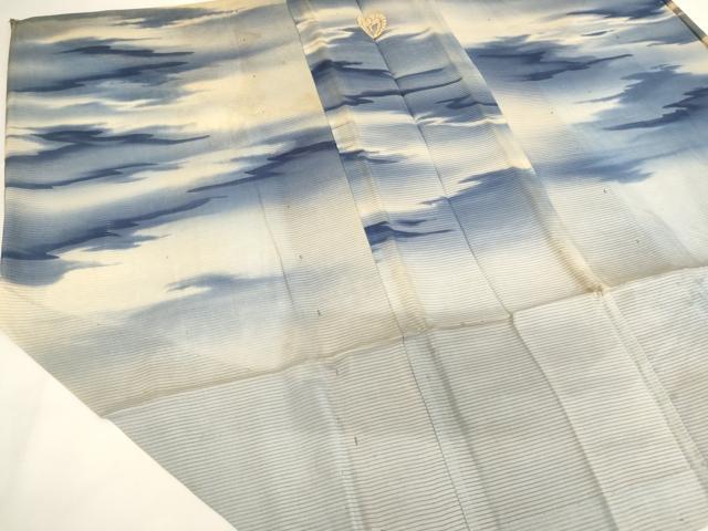 平和屋本店▼夏物　法衣　裃　肩衣　絽　霞文　暈し染め　時代劇　狂言　舞台衣装　装束　侍　奉行　寺院　仏具　仏教　僧侶　AABI2943ja