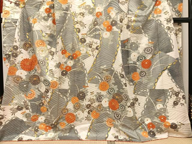 平和屋着物●豪華振袖　駒刺繍　花尽くし　金彩　正絹　逸品　AABI2963ph