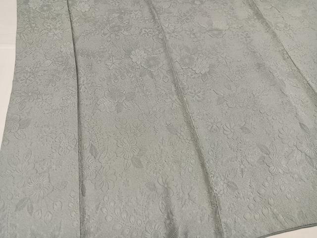 平和屋着物●上質な色無地　辻が花地紋　蕎麦切色　三越扱い　正絹　逸品　AABI2967ph
