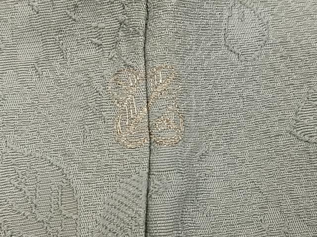 平和屋着物●上質な色無地　辻が花地紋　蕎麦切色　三越扱い　正絹　逸品　AABI2967ph