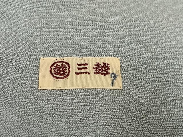 平和屋着物●上質な色無地　辻が花地紋　蕎麦切色　三越扱い　正絹　逸品　AABI2967ph