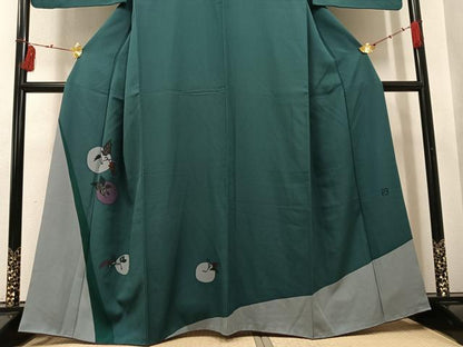 平和屋着物●訪問着　作家物　葡萄　正絹　逸品　AABI2970ph
