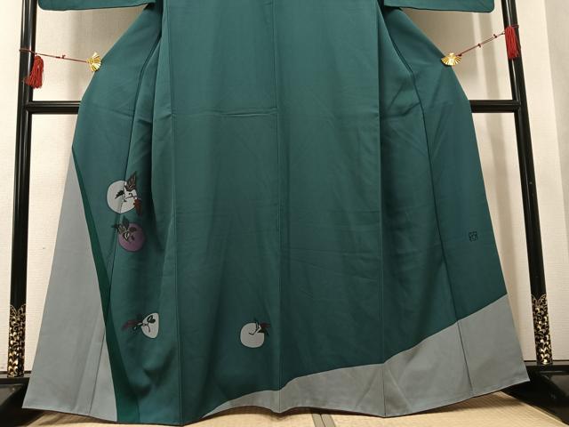 平和屋着物●訪問着　作家物　葡萄　正絹　逸品　AABI2970ph