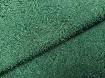 平和屋着物●上質な色無地　辻が花地紋　萌葱色　正絹　逸品　AABI2976ph