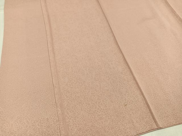 平和屋着物●お召　草花文　正絹　逸品　AABI2977ph