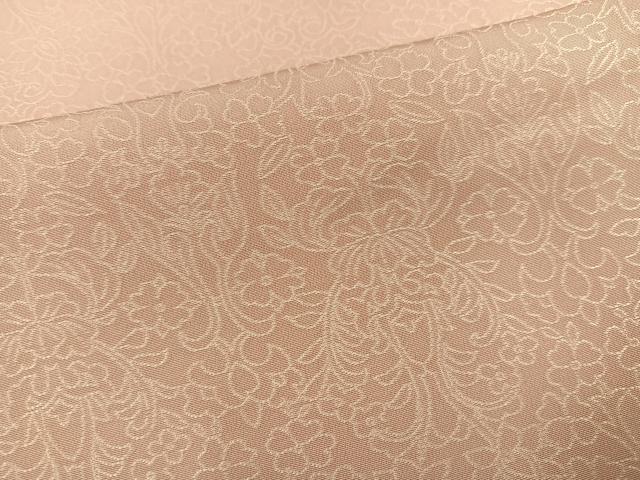 平和屋着物●お召　草花文　正絹　逸品　AABI2977ph