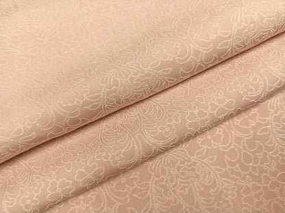 平和屋着物●お召　草花文　正絹　逸品　AABI2977ph