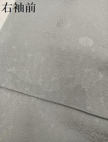 平和屋着物●上質な色無地　花地紋　潤色　正絹　逸品　AABI2979ph