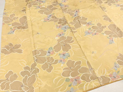 平和屋着物●上質な小紋　花尽くし　正絹　逸品　AABI2983ph