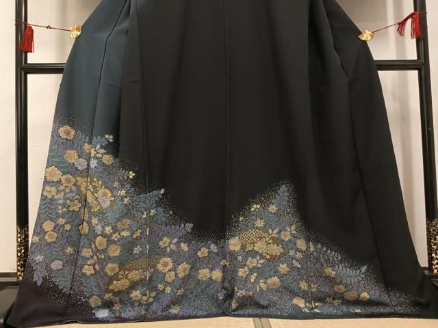 平和屋着物●訪問着　辻が花　暈し染め　金銀彩　正絹　逸品　AABI3000ph