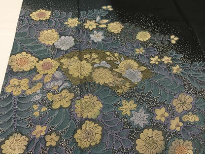 平和屋着物●訪問着　辻が花　暈し染め　金銀彩　正絹　逸品　AABI3000ph