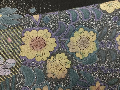 平和屋着物●訪問着　辻が花　暈し染め　金銀彩　正絹　逸品　AABI3000ph