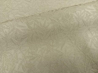 平和屋着物●紋屋井関　色無地　桐竹紋　白橡色　正絹　逸品　AABI3003ph