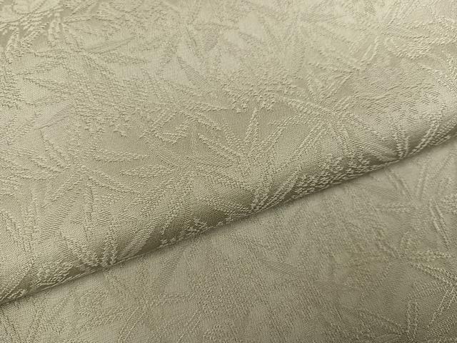 平和屋着物●紋屋井関　色無地　桐竹紋　白橡色　正絹　逸品　AABI3003ph