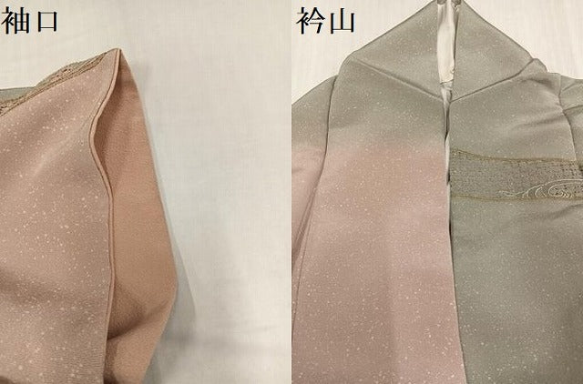 平和屋着物●訪問着　総刺繍　中国三大刺繍　スワトウ刺繍　汕頭刺繍　更紗唐草文　金糸　ますいわ屋扱い　正絹　逸品　AABI3007ph