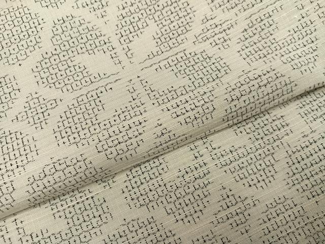 平和屋着物●結城紬　80亀甲　花尽くし　正絹　逸品　AABI3010ph