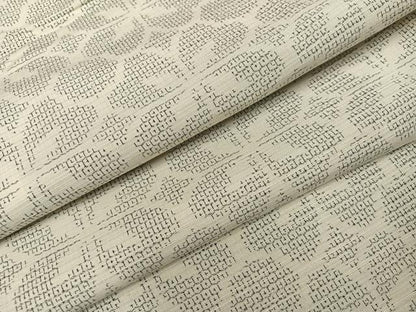 平和屋着物●結城紬　80亀甲　花尽くし　正絹　逸品　AABI3010ph