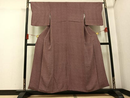 平和屋着物●江戸小紋　作家物　極小鮫小紋柄　正絹　逸品　AABI3011ph