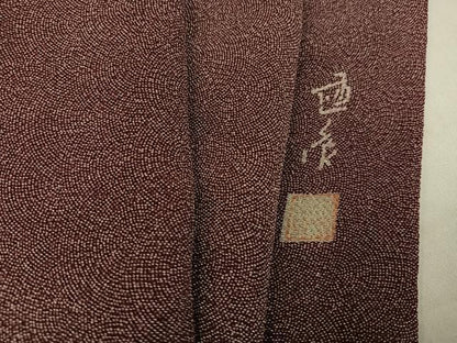 平和屋着物●江戸小紋　作家物　極小鮫小紋柄　正絹　逸品　AABI3011ph